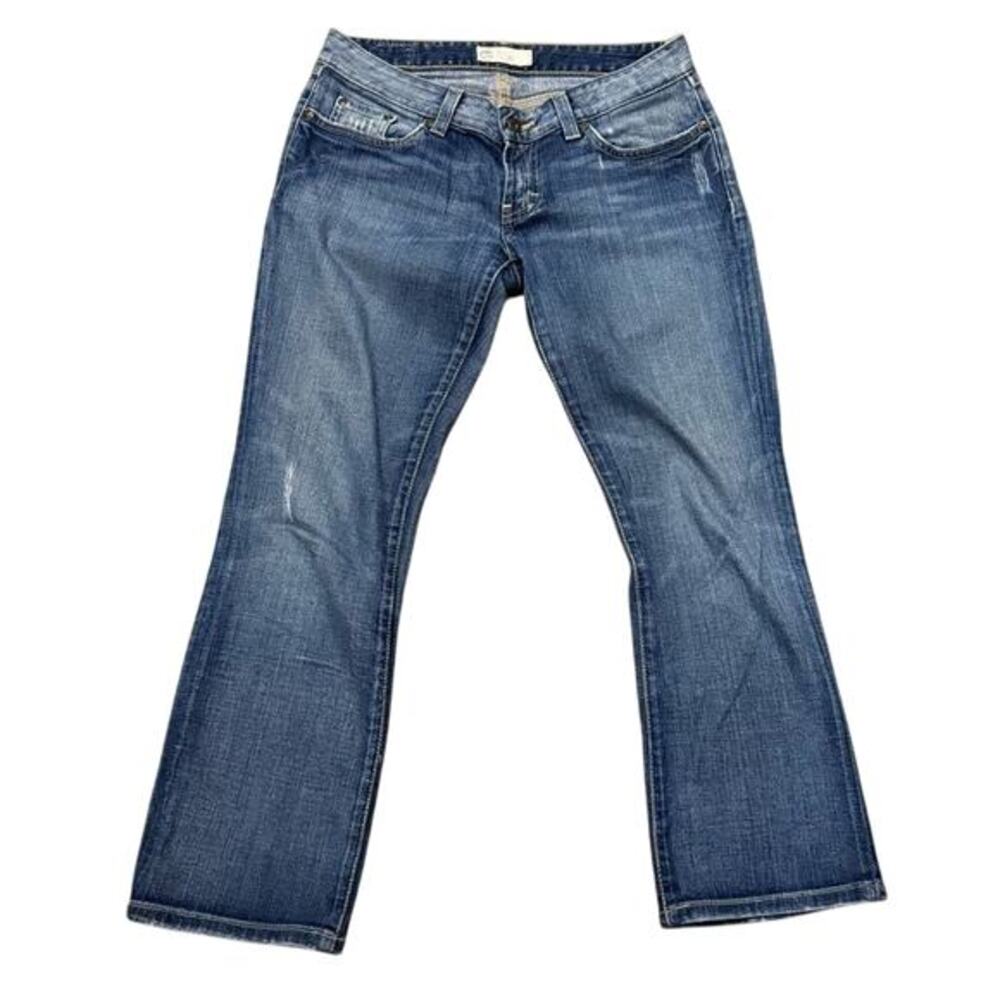 BKE Stardust Low Rise Bootcut Jeans Womens Size 28 Blue‎ Stretch Denim